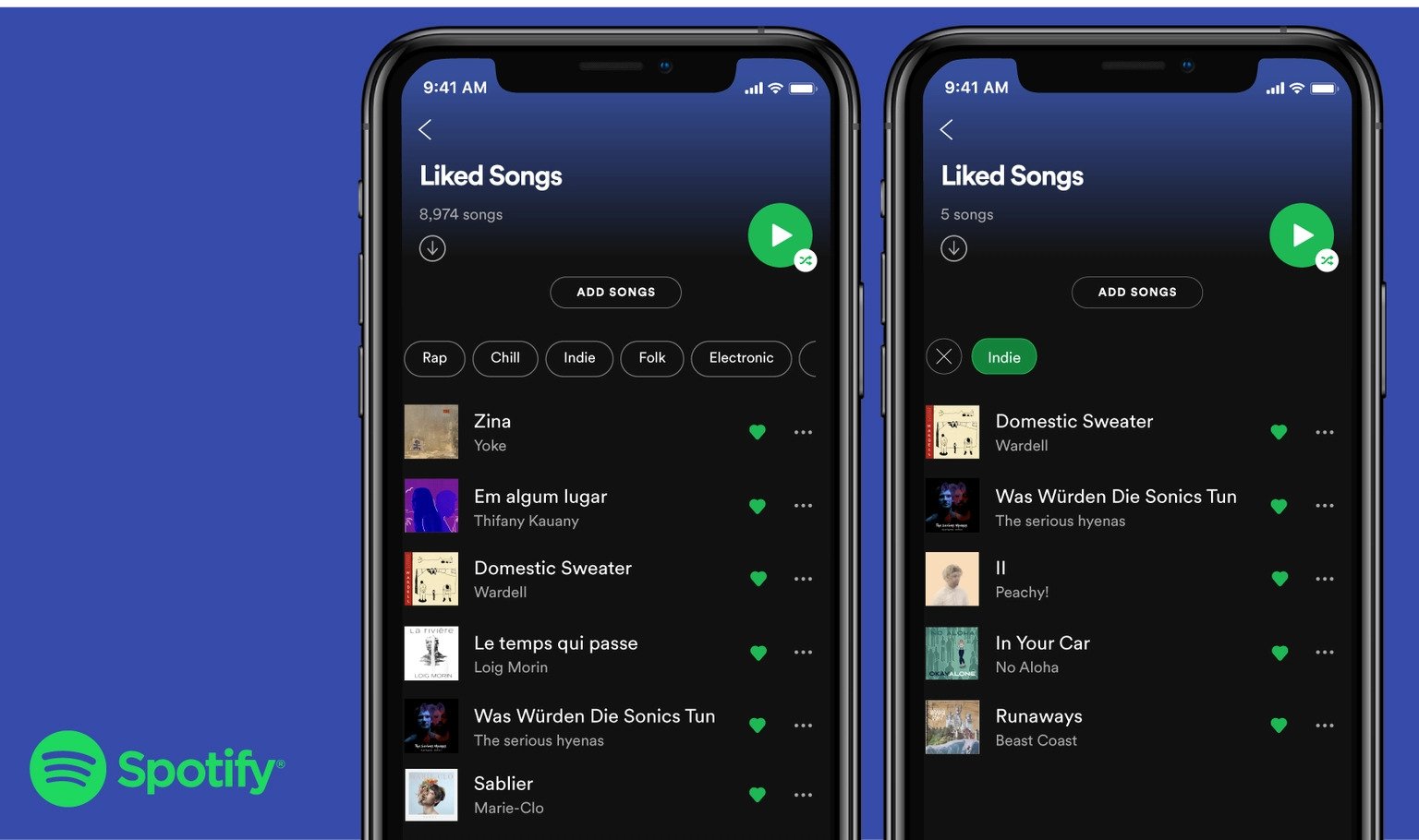 spotify beğenilen şarkılar