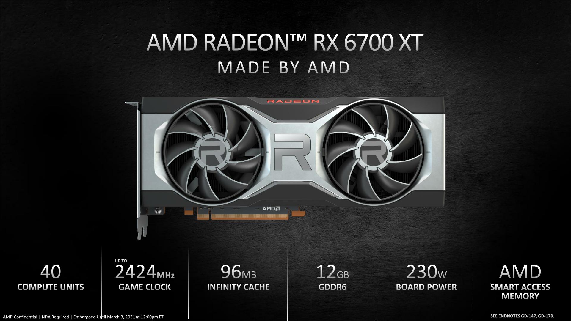 AMD RX6700XT etiket fiyatı