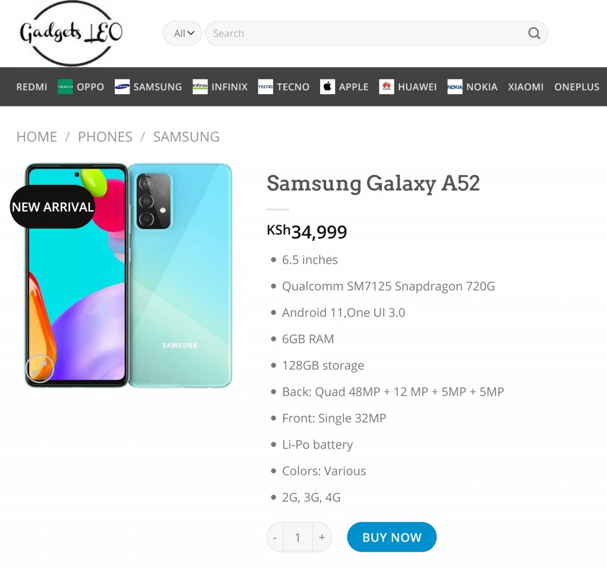 Galaxy A52 özellikleri ve fiyatı