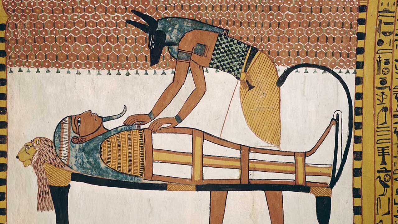 Antik Mısır'da mumyalama. 