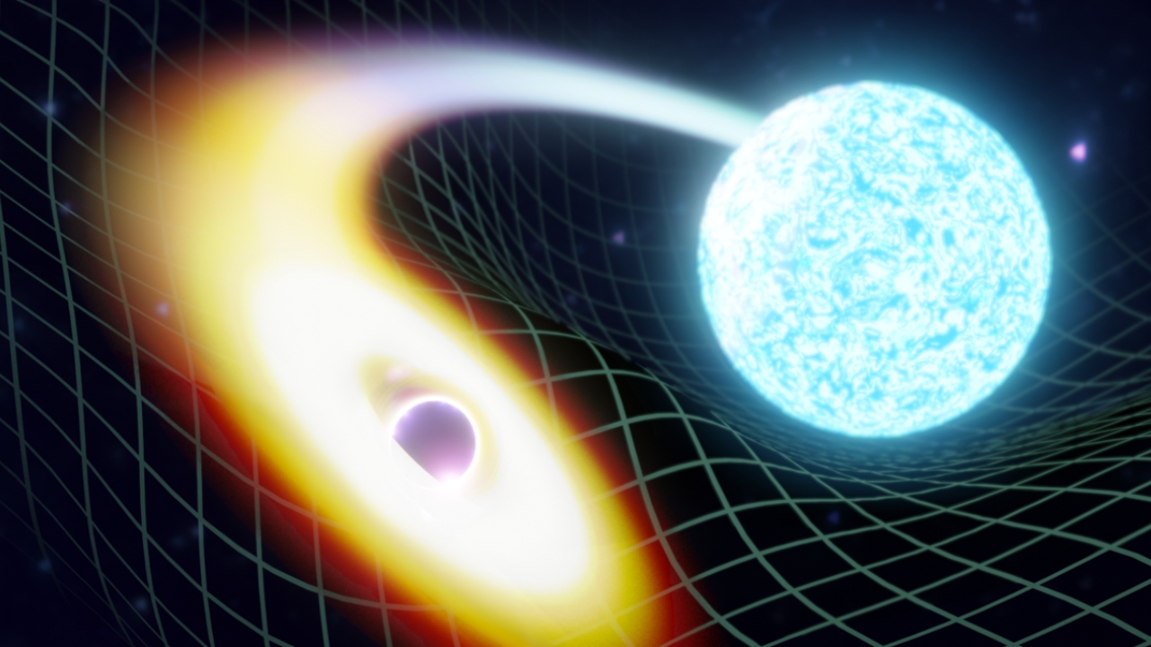 Nötron yıldızı yutan kara delik
