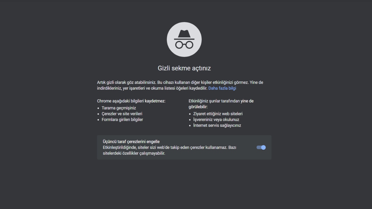 Safari ve Google gizli mod neyi gizlemez?