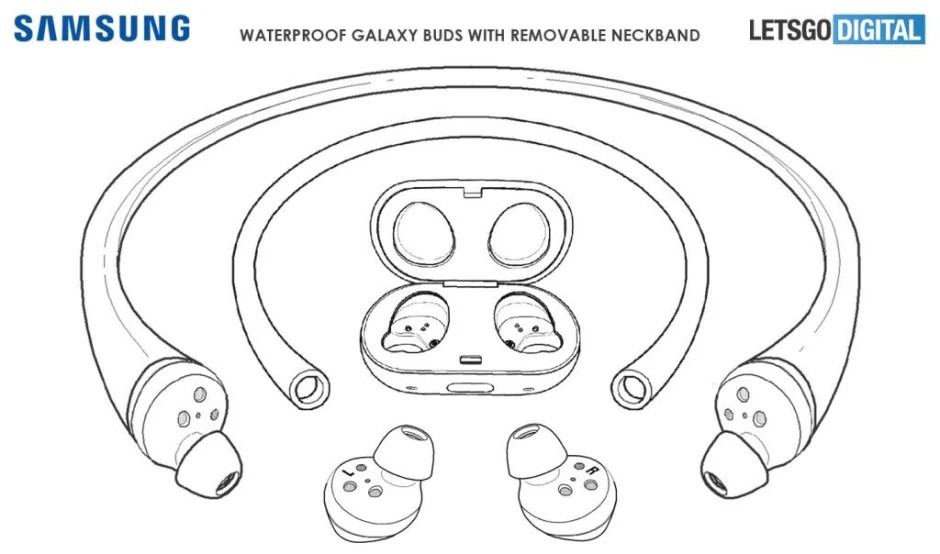 Su geçirmez Galaxy Buds patenti