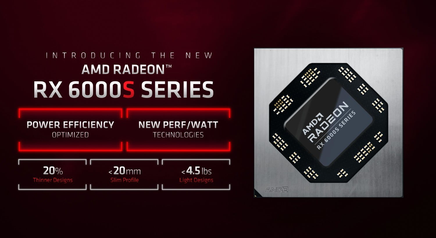 AMD Radeon RX 6000S özellikleri