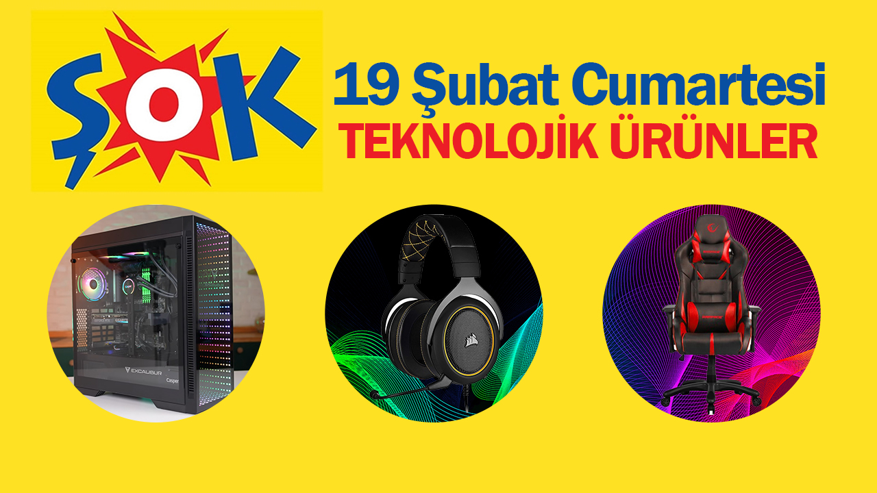 Technological products coming to Şok markets on February 19th!