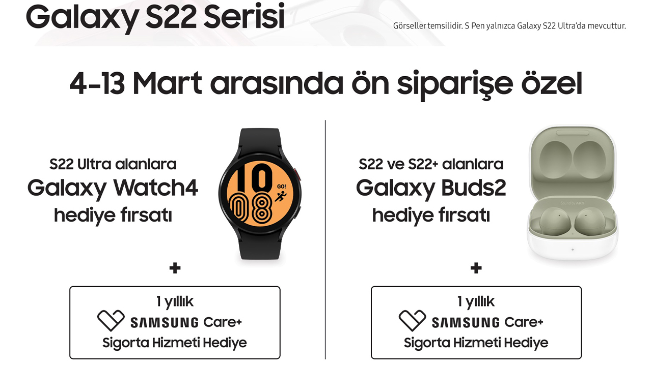 Samsung Galaxy S22 serisi ön satış fırsatları