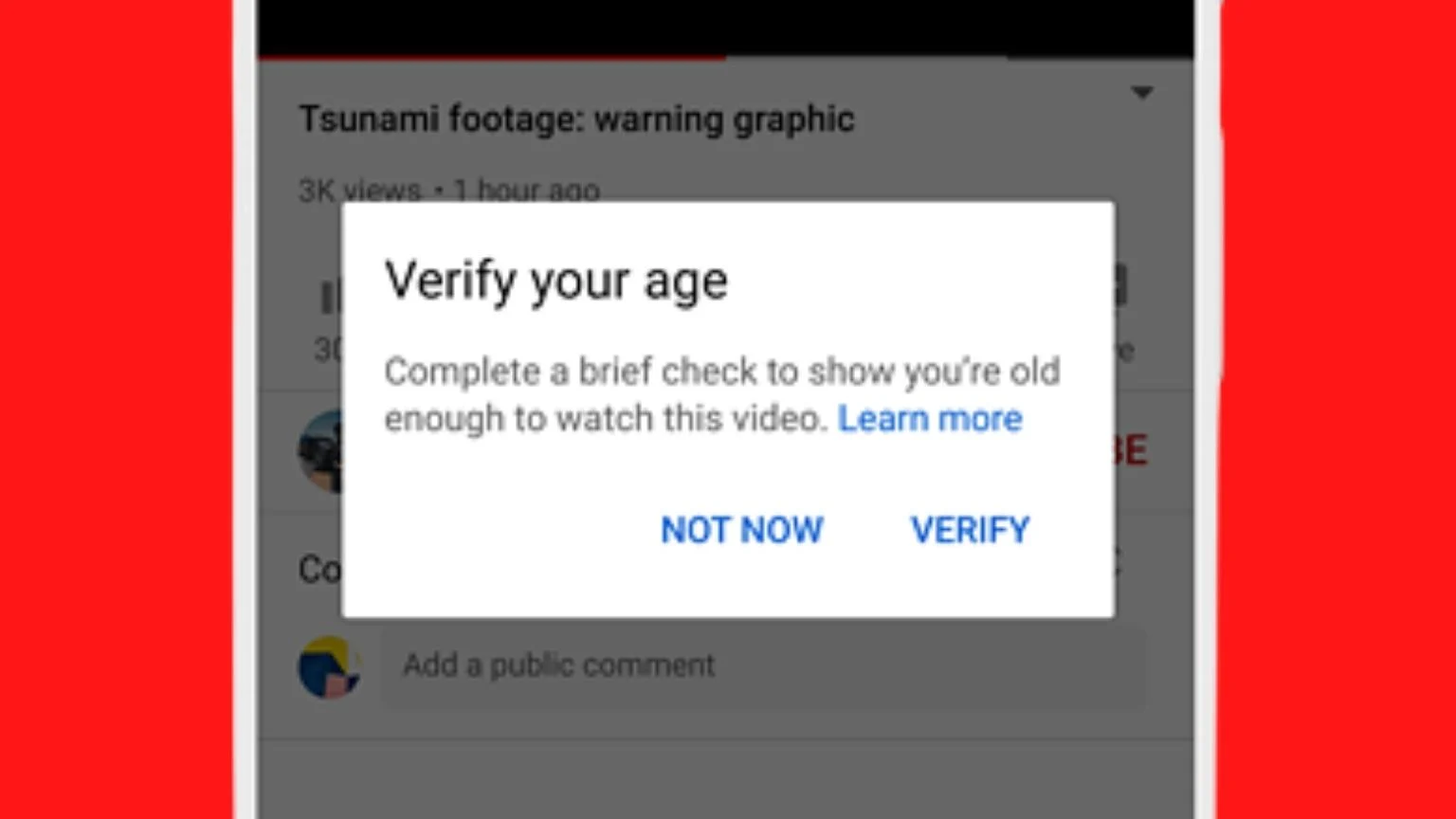 google yaş kısıtlaması