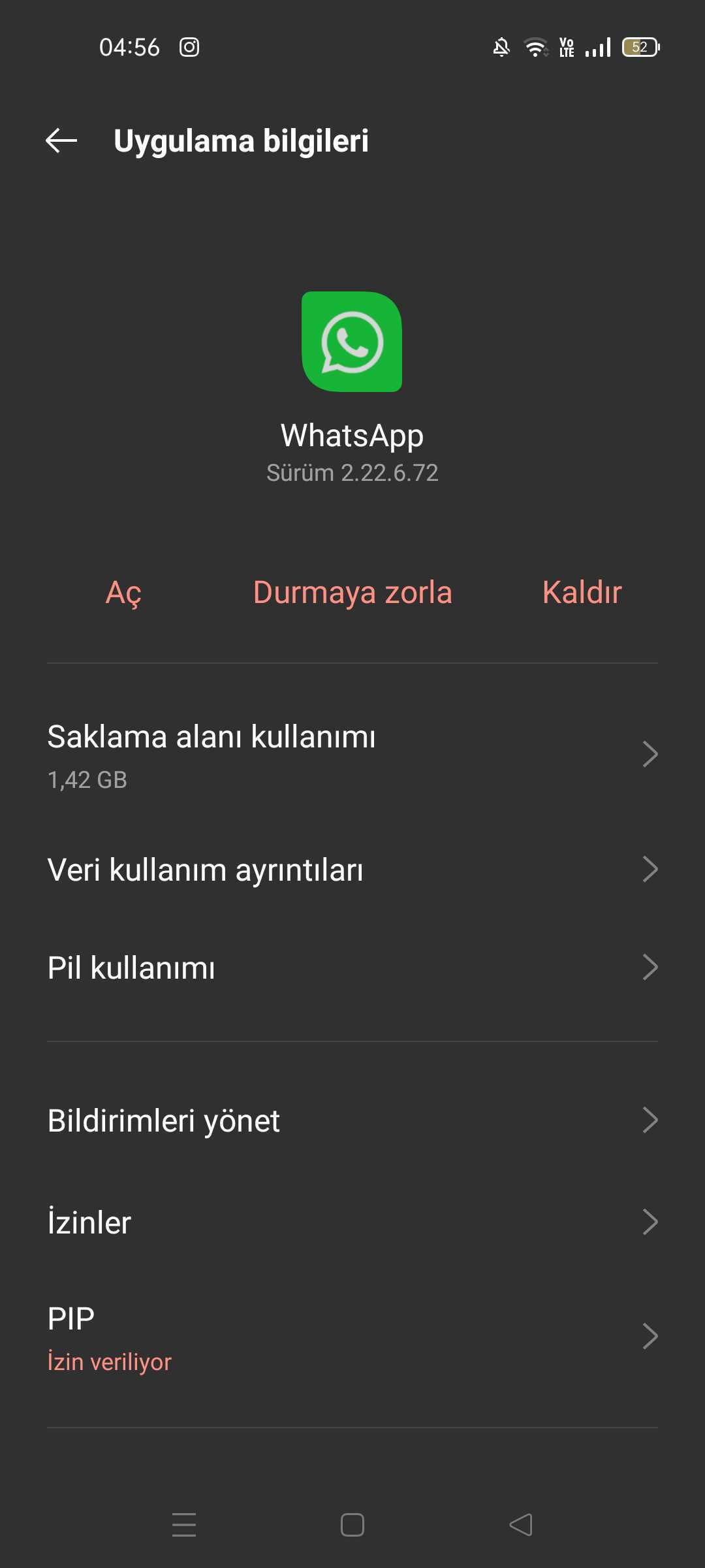 WhatsApp görüntülü arama