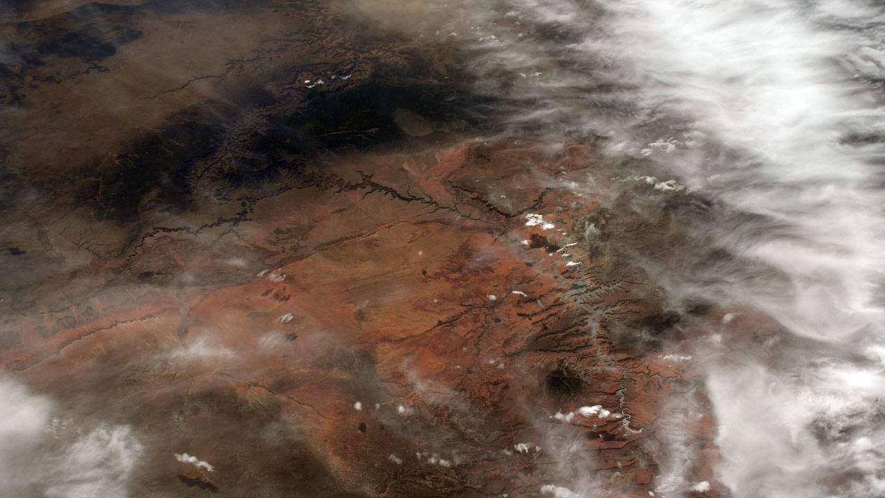 Uluslararası Uzay İstasyonundan Büyük Kanyon’a bakış