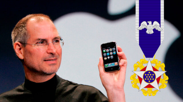 Steve Jobs was awarded the top prize!