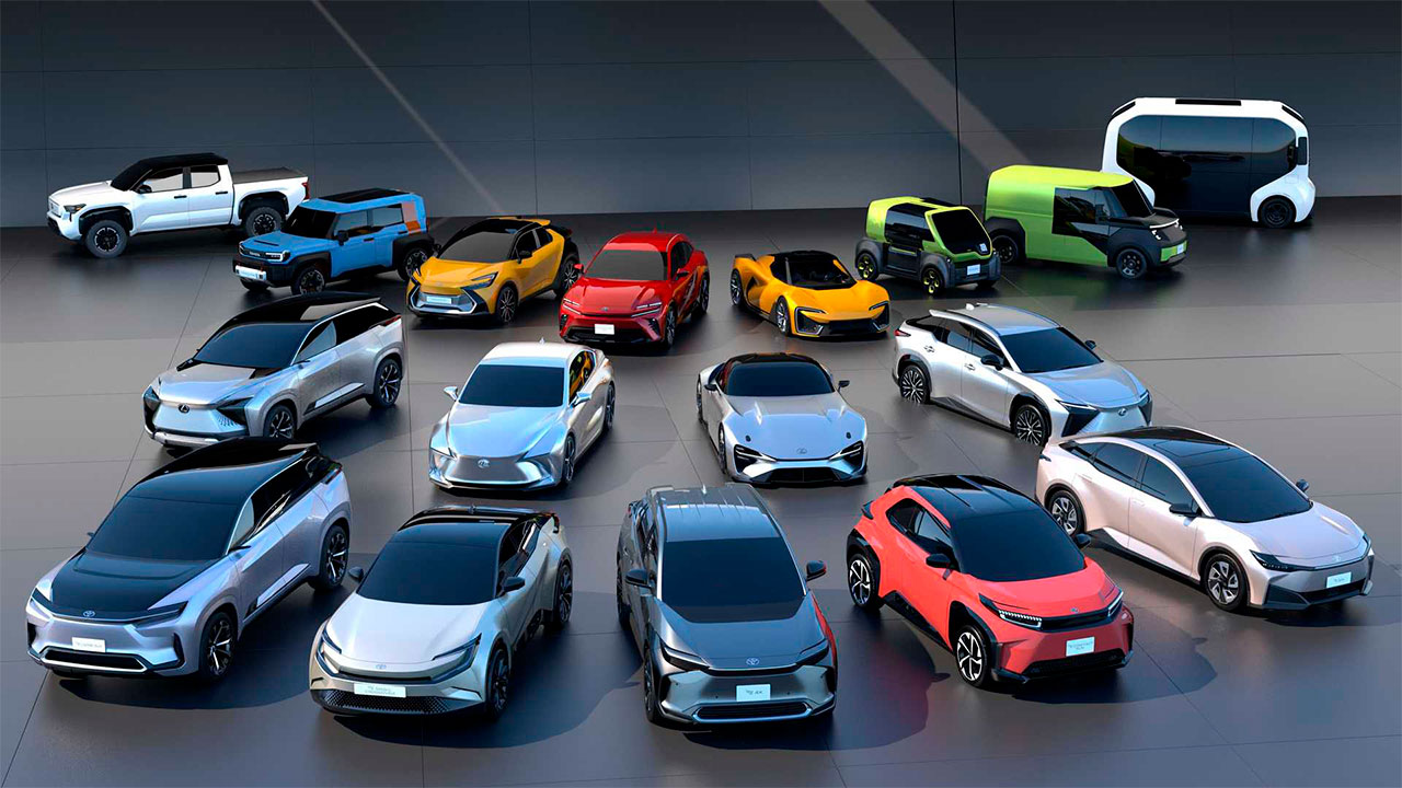 Toyota electric car range