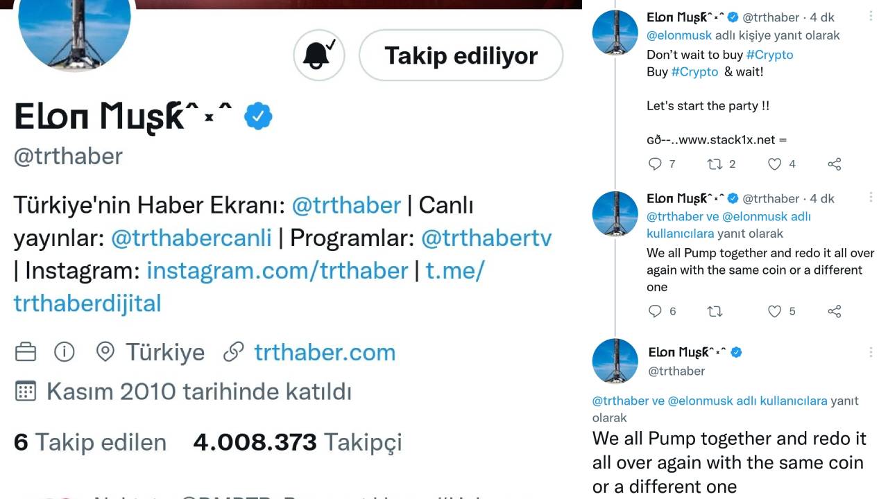 TRT Twitter account hacked