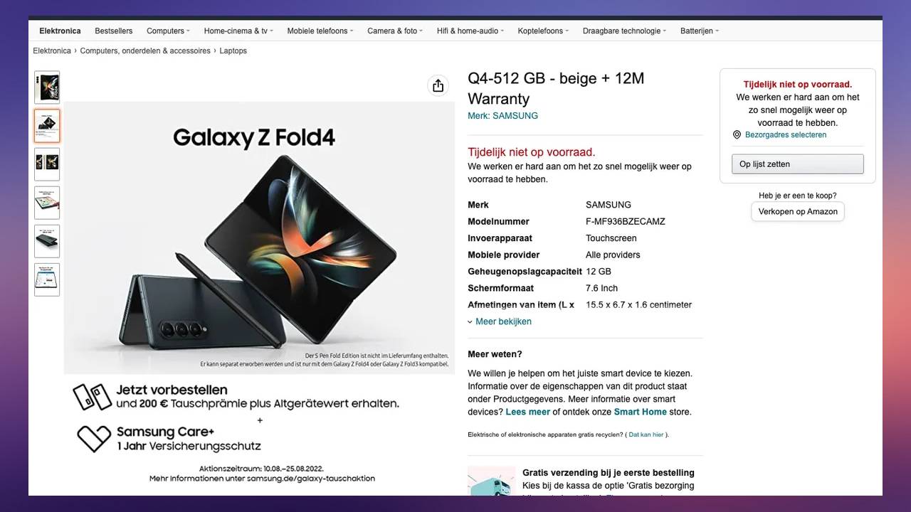 Galaxy Z Fold 4 özellikleri