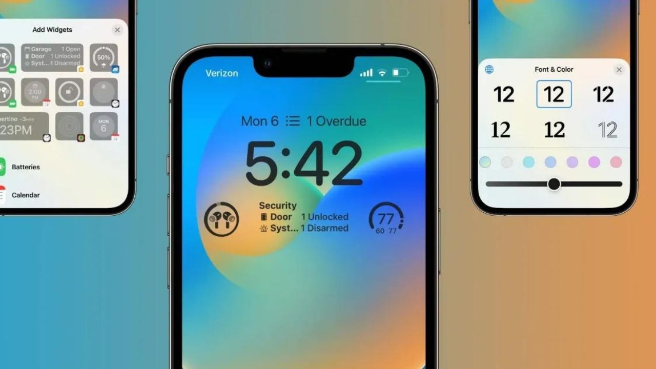 iOS 16 widget'ları ile kilit ekranınızı renklendirin!