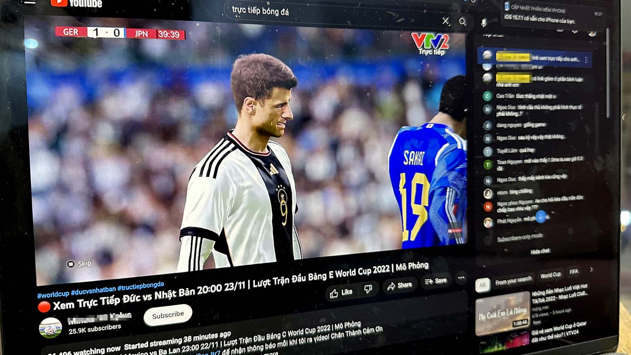 FIFA 23 broadcast mistook for a World Cup match
