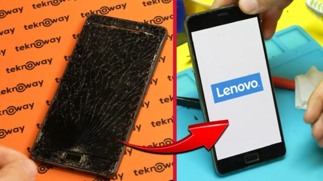 Kırılmış eski Android telefonu toparlayabildik mi? Lenovo P2 tamirde!