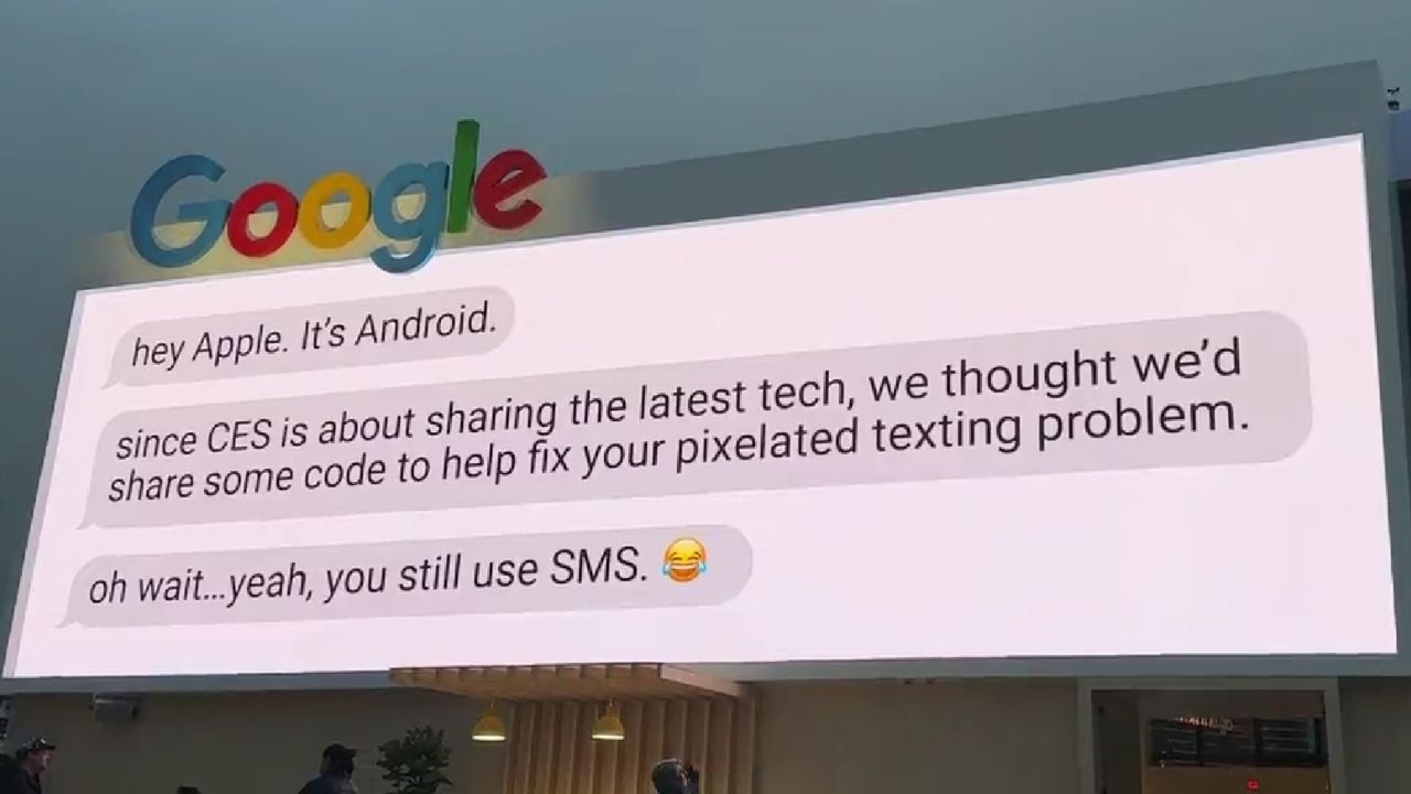 Google'ın RCS için yayınladığı reklam